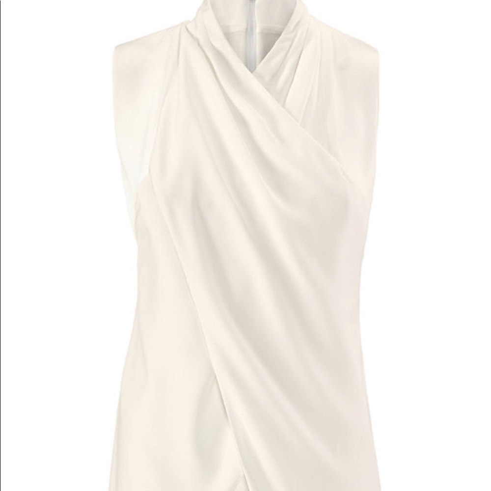 Cabi wraparound sleeveless blouse
